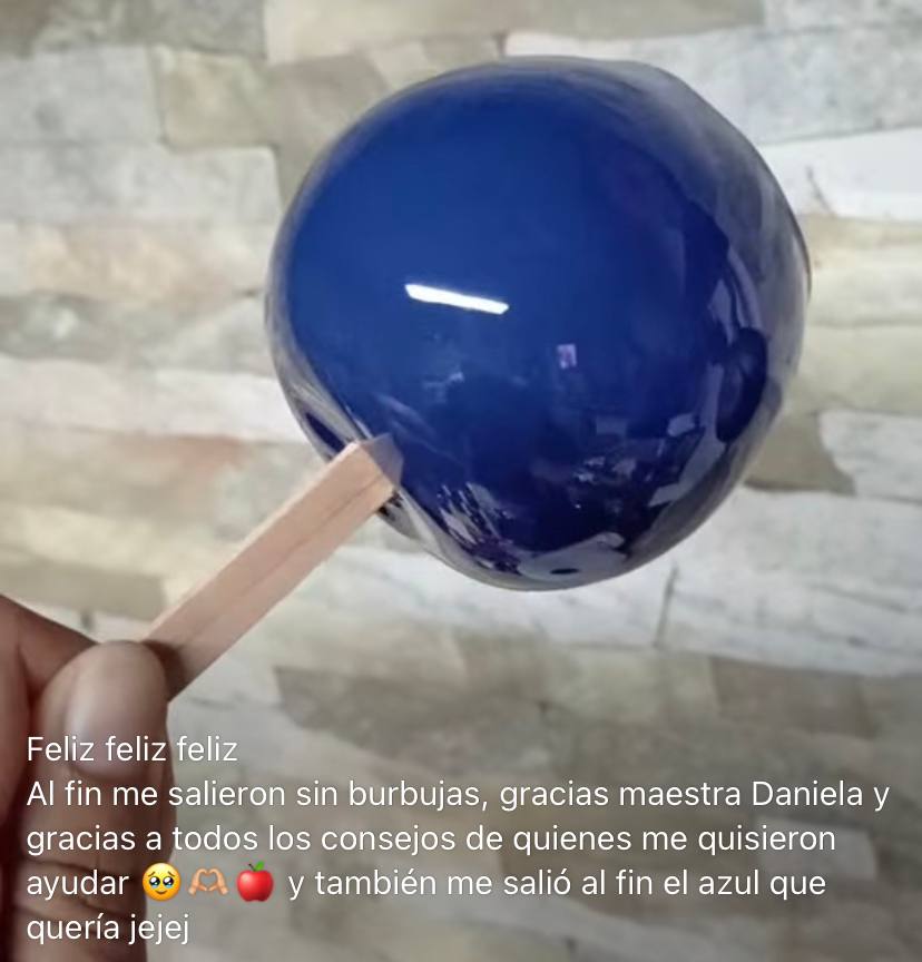 comohacermanzanas acarameladas azules